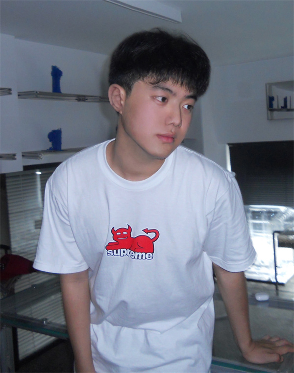 ブラック 半袖Tシャツ Supreme デビルロゴ シュプリーム コピー クルーネック ストリートトップス