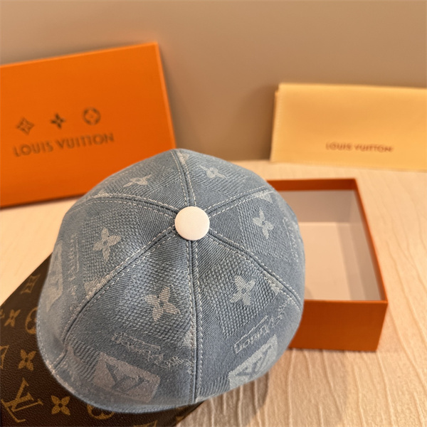 ☆お洒落2026ルイヴィトン LOUIS VUITTON  キャップコピー ダックビル つば広め 日よけ アウトドア ハイキング