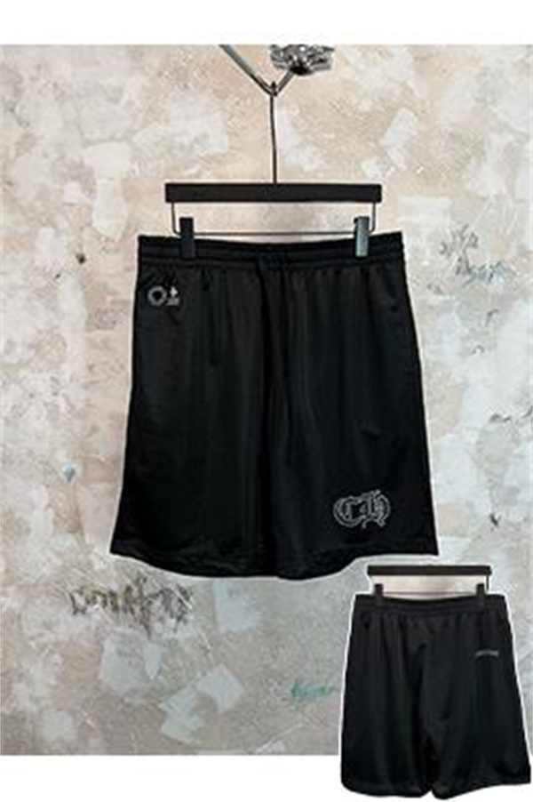  ブラック 半袖Tシャツ Chrome Hearts クロムハーツ コピー グリーンサークルバックプリント クロスモチーフ クルーネック ストリートトップス