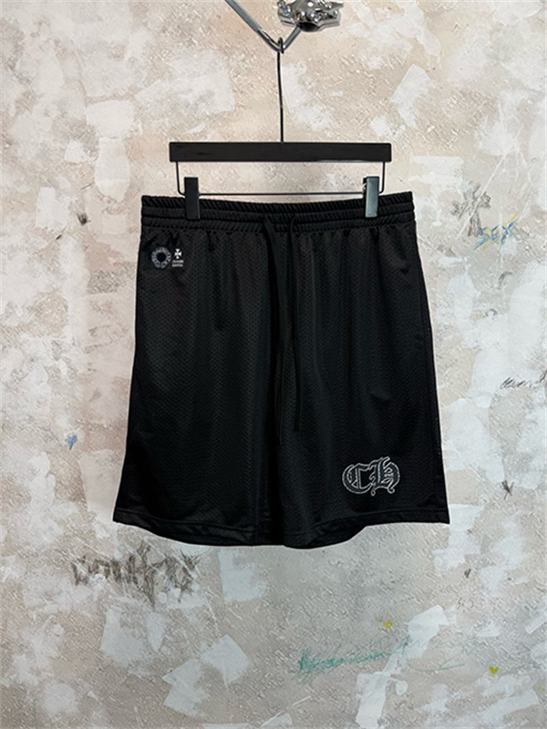 .*様 クロムハーツ メッシュ ブラック ハーフパンツ ブラック メッシュショーツ Chrome Hearts クロムハーツ コピー CHロゴ