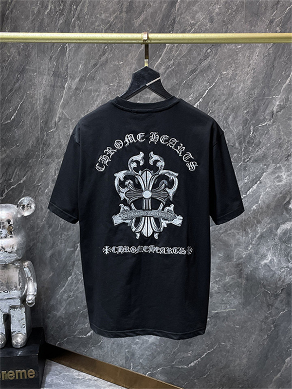 クロムハーツ 90’s フローラルクロス 半袖 Tシャツ ブラック サイズS ブラック 半袖Tシャツ Chrome Hearts クロムハーツ コピー フローラル