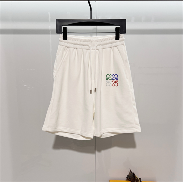 LOEWEロエベショットパンツコピーシンプルデザイン カラーバリエーション アルファベット刺繍ロゴ 男女兼用