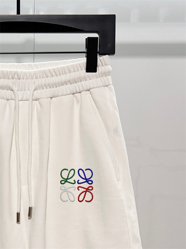 LOEWEロエベショットパンツコピーシンプルデザイン カラーバリエーション アルファベット刺繍ロゴ 男女兼用