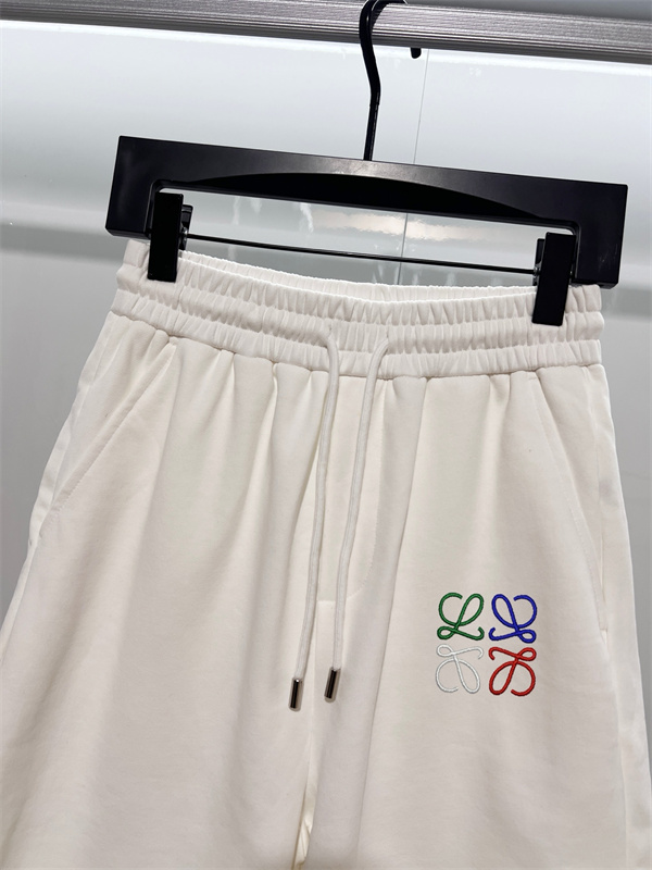 LOEWEロエベショットパンツコピーシンプルデザイン カラーバリエーション アルファベット刺繍ロゴ 男女兼用