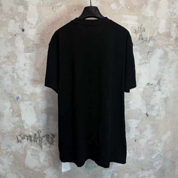 2026新作 CHROME HEARTS コピー クロムハーツ ポケットロゴ 半袖Tシャツ メンズ クルーネック グレー ミニマル ストリート カジュアル