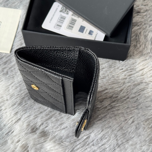 2026新作 CHANEL シャネル コピー クラシックカードケース レディース キャビアスキン 羊皮 ココマーク ブラック 大小球纹 ミニウォレット P80819