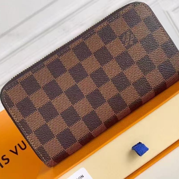 2026新作 LOUIS VUITTON コピー ルイヴィトン ダミエ ラウンドファスナー 長財布 メンズ レディース ブラウン ウォレット N61723