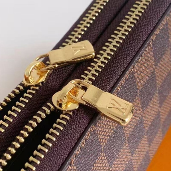 2026新作 LOUIS VUITTON コピー ルイヴィトン ダミエ ラウンドファスナー 長財布 メンズ レディース ブラウン ウォレット N61723