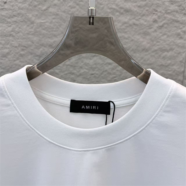 肌触り超快適2026上品アミりTシャツコピー AMIRI 新作 クルーネック ユニセックス　
