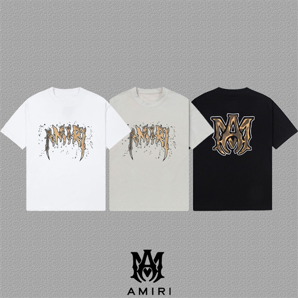 アミりTシャツコピー AMIRI  2026SS 新登場 個性的上質なアイテム 丸首半袖Tシャツ 