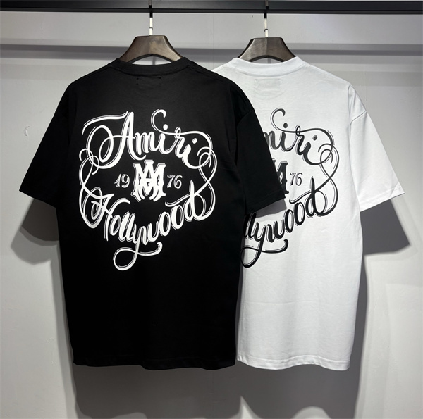 黑色 白色  アミりAMIRI Tシャツコピー 2026年トレンド春夏コレクション着心地