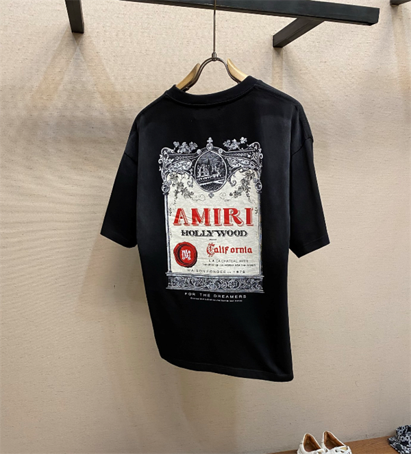Amiri ☆【夏新作】USストリートブランド オーバーサイズ コットン100% プリントTシャツ アミリ 半袖コピー