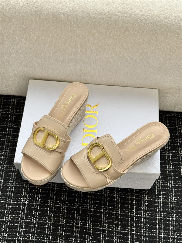 美品 Dior ディオール ミュール サンダル37 2026履き心地ディオールコピーDIOR 厚底ミュールサンダル 夏のビーチ