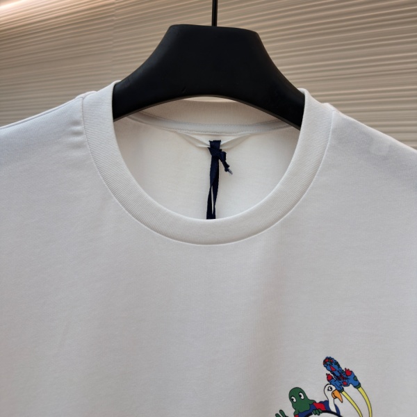2026新作 MONCLER モンクレール SpaceMonDuck ワンポイント刺繍 半袖Tシャツ ルーズフィット コットンTEE