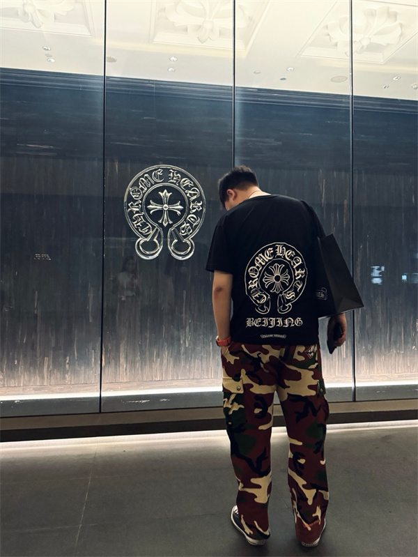 お洒落快適Chrome Heartsクロムハーツtシャツコピー2色黒色ブルー個性的