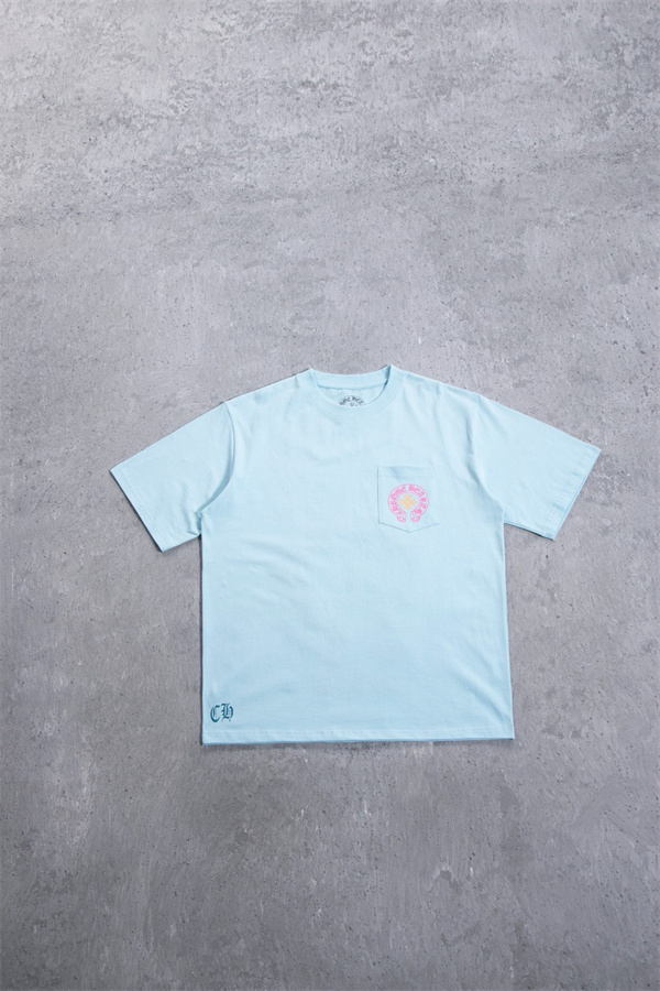 お洒落快適Chrome Heartsクロムハーツtシャツコピー2色黒色ブルー個性的