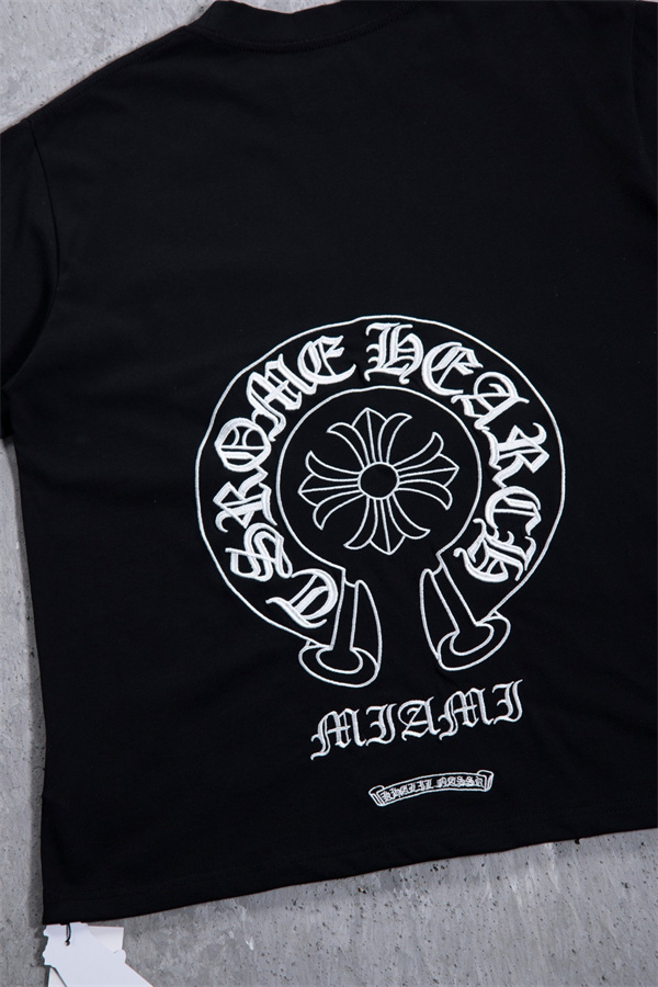 お洒落快適Chrome Heartsクロムハーツtシャツコピー2色黒色ブルー個性的