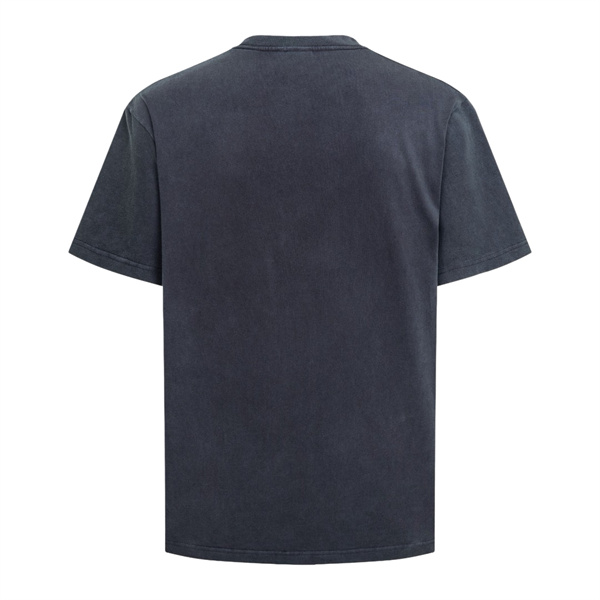 チャコールグレー 渋み DIOR ディオール コピー Tシャツ 胸ポケット ロゴパッチ クルーネック ゆったり 人気 トップス