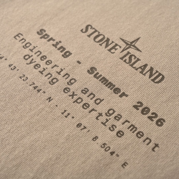 2026新作 STONE ISLAND ストーンアイランド コンパスバックプリント 半袖Tシャツ ガーメントダイ ルーズフィットTEE