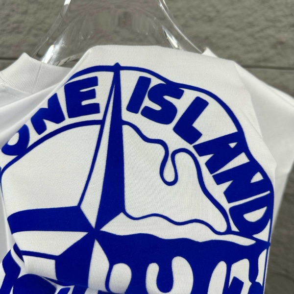 STONE ISLAND ストーンアイランド ドリップコンパス バックロゴ 半袖Tシャツ オーバーサイズ コットンカットソー