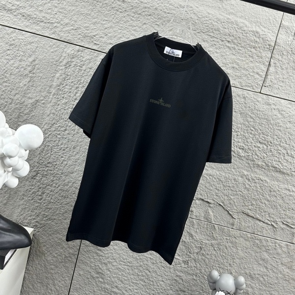 STONE ISLAND ストーンアイランド ヴィンテージコンパス バックプリント 半袖Tシャツ ルーズフィット コットンカットソー