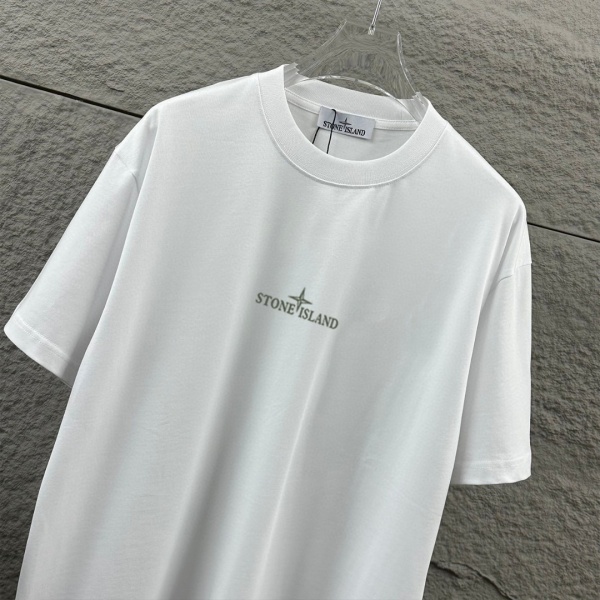 STONE ISLAND ストーンアイランド ヴィンテージコンパス バックプリント 半袖Tシャツ ルーズフィット コットンカットソー