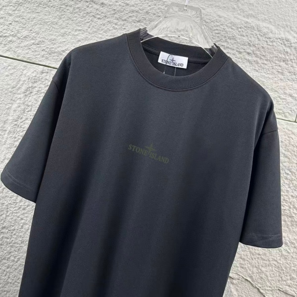 STONE ISLAND ストーンアイランド ヴィンテージコンパス バックプリント 半袖Tシャツ ルーズフィット コットンカットソー