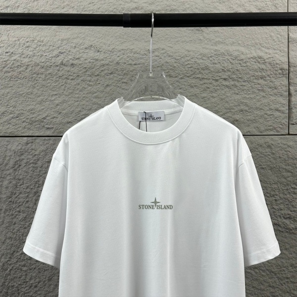 STONE ISLAND ストーンアイランド ヴィンテージコンパス バックプリント 半袖Tシャツ ルーズフィット コットンカットソー
