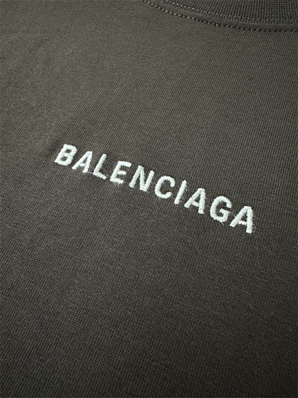 コーヒー色超人気 バレンシアガtシャツスーパーコピーBalenciaga  26ss logo刺繡