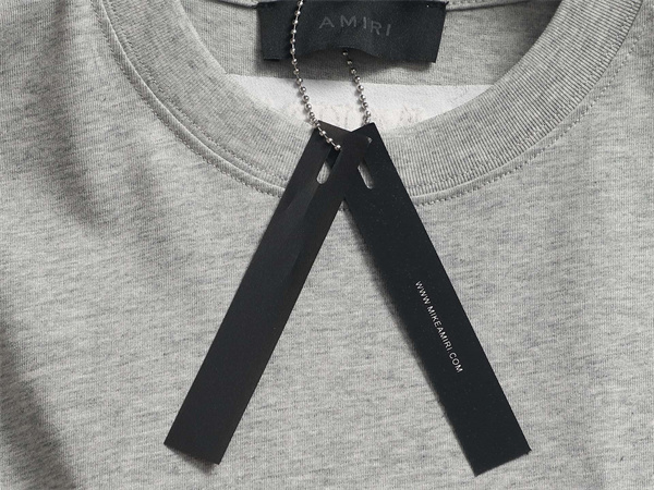 ロゴ刺繍 ポケットデザイン 半袖 AMIRI アミリ コピー Tシャツ ルーズフィット コットンカットソー