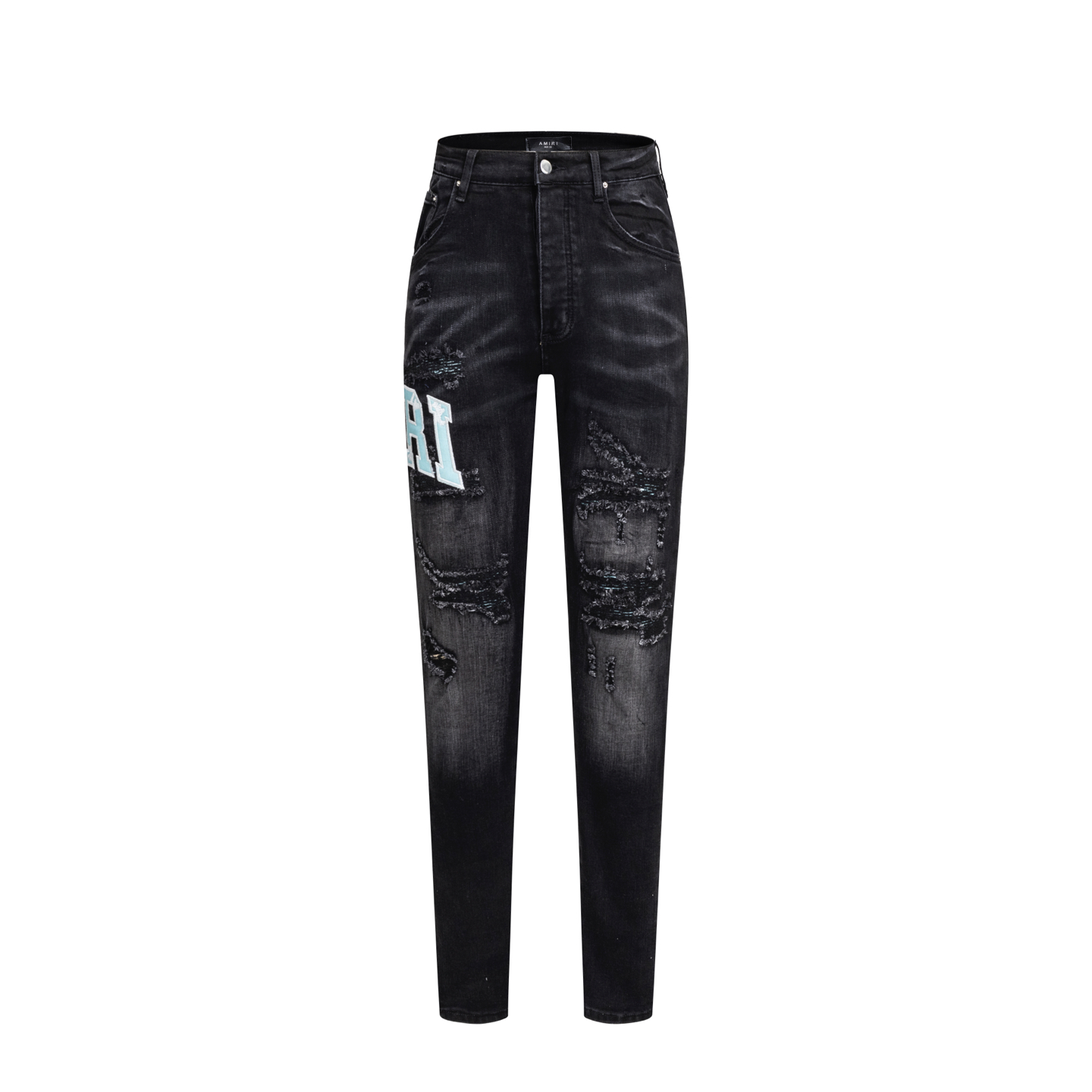 AMIRI アミリ コピー ストリートジーンズ 超人気 クラッシュリペア グラデーションデニム ヴィンテージウォッシュ
