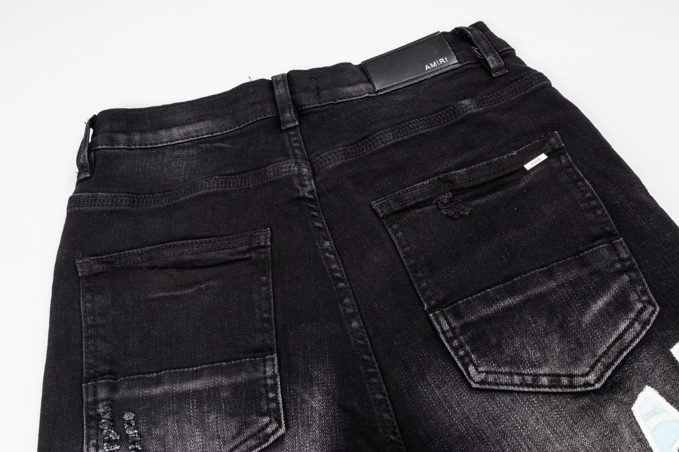 AMIRI アミリ コピー ストリートジーンズ 超人気 クラッシュリペア グラデーションデニム ヴィンテージウォッシュ