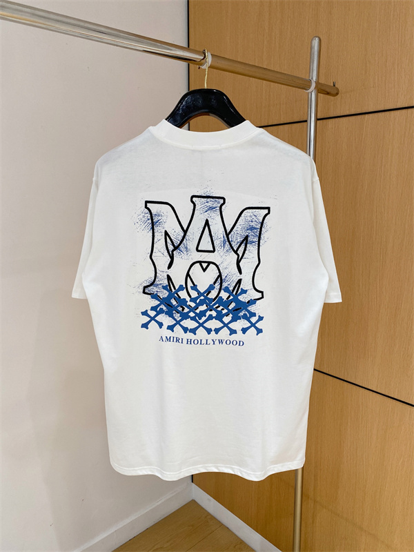 ミニロゴデザイン ルーズシルエット AMIRI アミリ コピー Tシャツ  ストリート人気 急上昇 話題アイテム 洗練コーデ映え