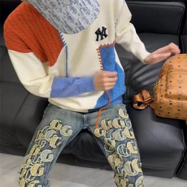 パイソン柄 ヴィンテージウォッシュ AMIRI アミリ コピー デニムパンツ 切替デザイン ストリート映え ラグジュアリー