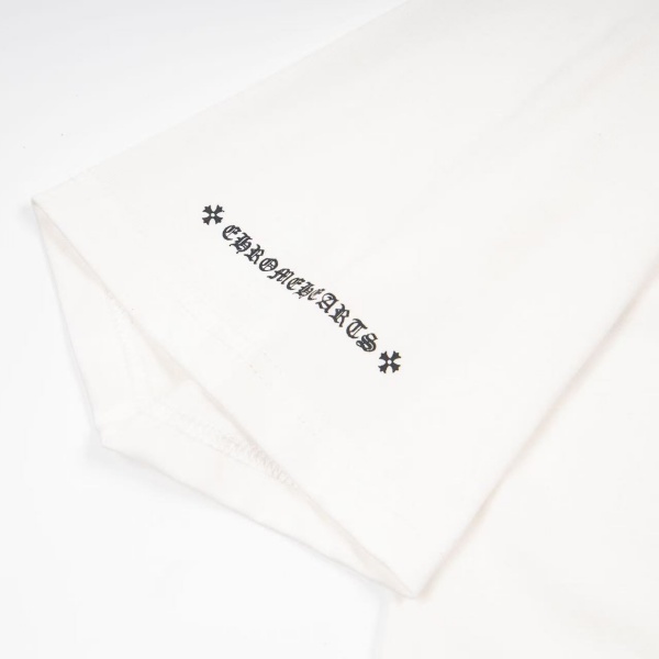 CHROME HEARTS クロムハーツ 2026限定 フローラルスノークロス バックプリント 半袖Tシャツ ラインアート 十字架ロゴ オーバーサイズ カットソー メンズ レディース