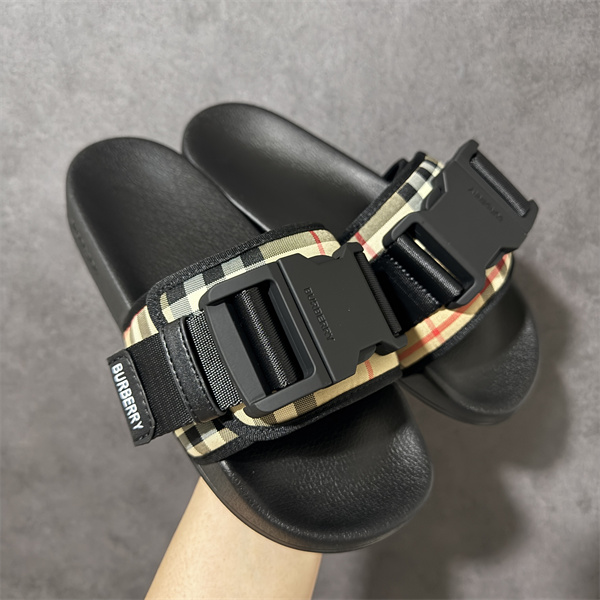 【2026夏新作】クラシックチェック スリッパ バーバリーサンダルコピーBurberry haymarket Vintage 