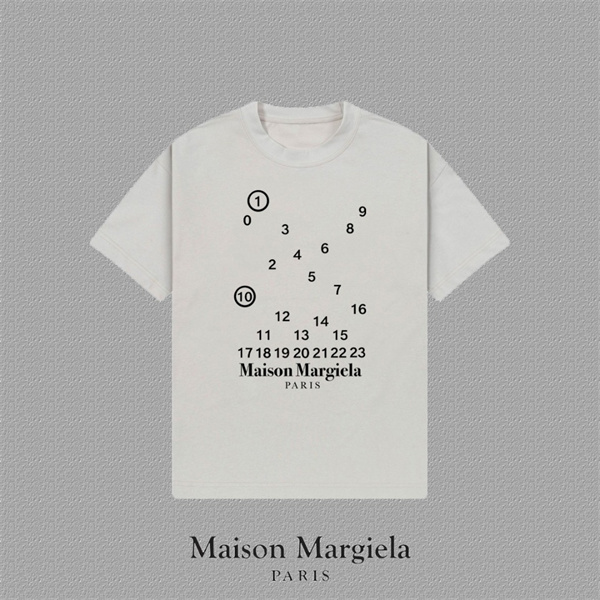 ナンバーロゴプリント ミニマルモード 人気 Maison Margiela メゾンマルジェラ コピー Tシャツ メンズ レディース