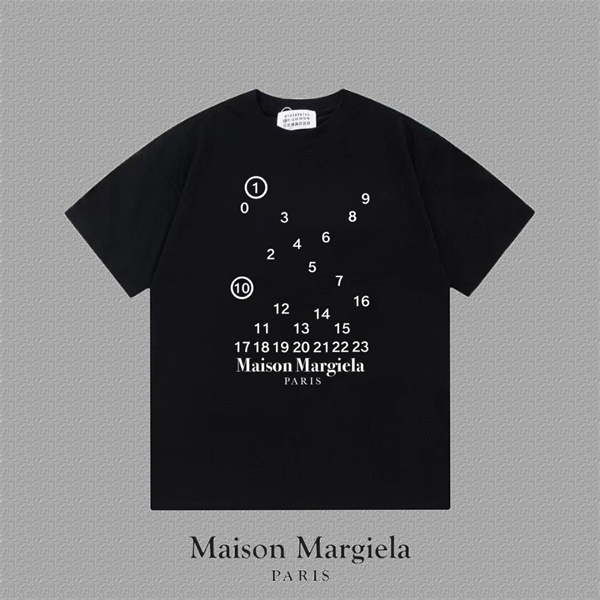 ナンバーロゴプリント ミニマルモード 人気 Maison Margiela メゾンマルジェラ コピー Tシャツ メンズ レディース
