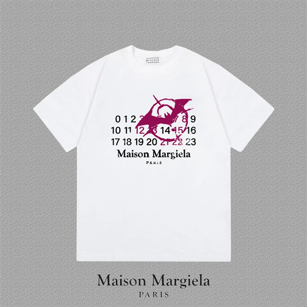 ロゴデザイン アートプリント ルーズフィット ストリート Maison Margiela メゾンマルジェラ コピー Tシャツ 爆売れ