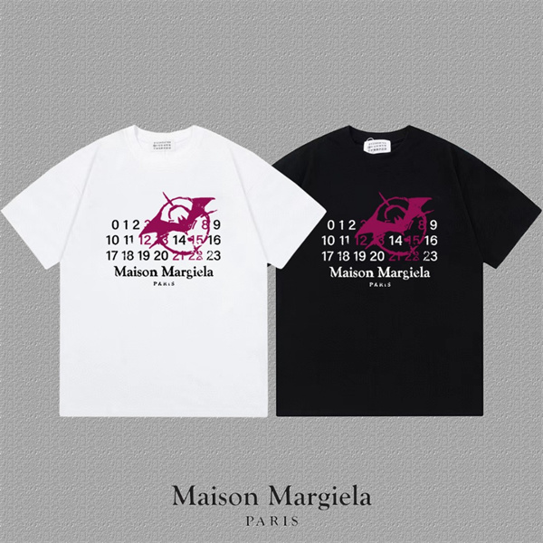 ロゴデザイン アートプリント ルーズフィット ストリート Maison Margiela メゾンマルジェラ コピー Tシャツ 爆売れ