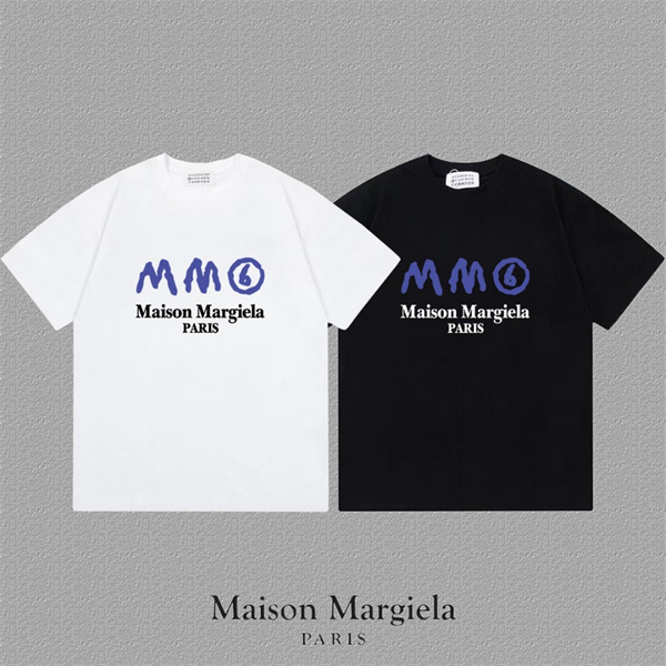 人気上昇中 Maison Margiela メゾンマルジェラ コピー 半袖カットソー グラフィックロゴ モードカジュアル 男女対応