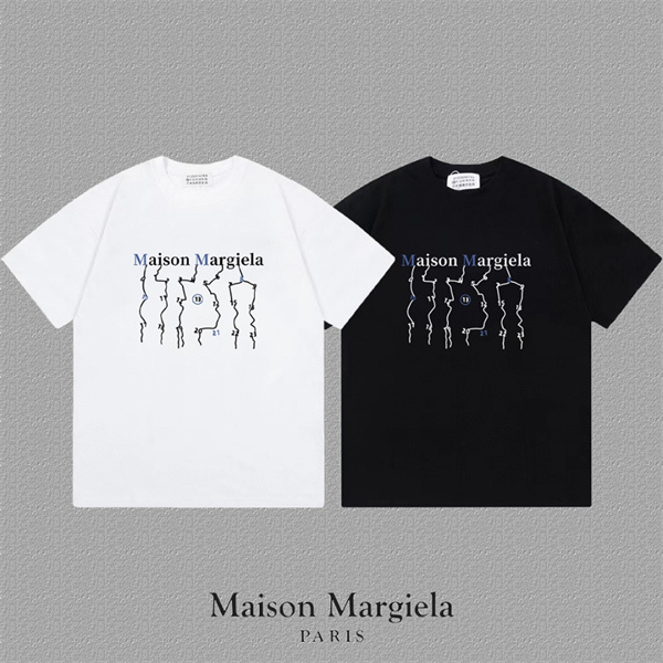 ラインアート モードストリート 男女対応 Maison Margiela メゾンマルジェラ コピー 半袖カットソー 爆売れ