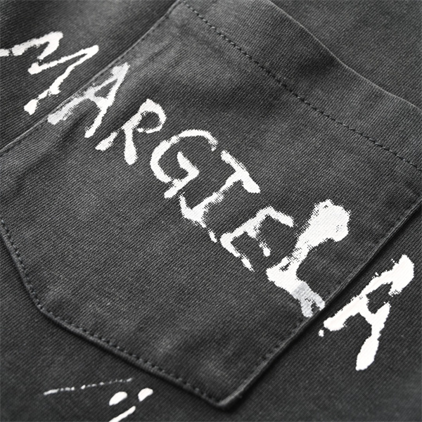 ハイネック半袖 Vintage加工 ダメージ風 Maison Margiela メゾンマルジェラ コピー Tシャツ モードストリート