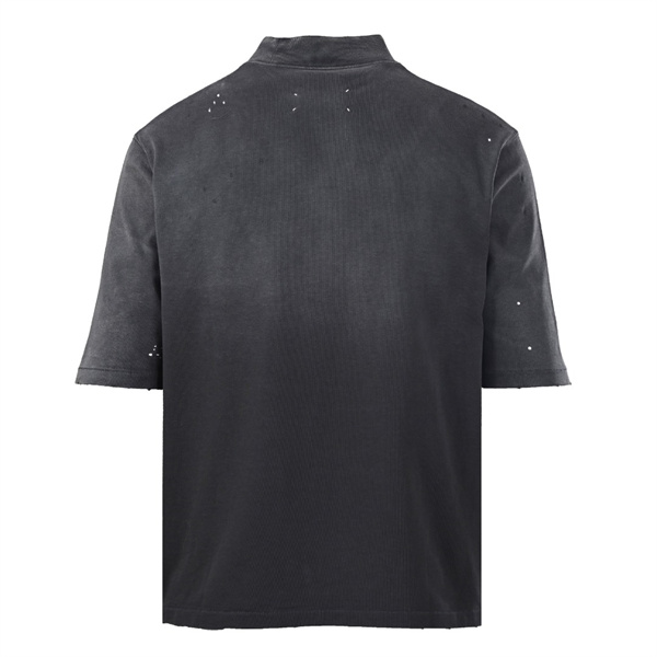 ハイネック半袖 Vintage加工 ダメージ風 Maison Margiela メゾンマルジェラ コピー Tシャツ モードストリート