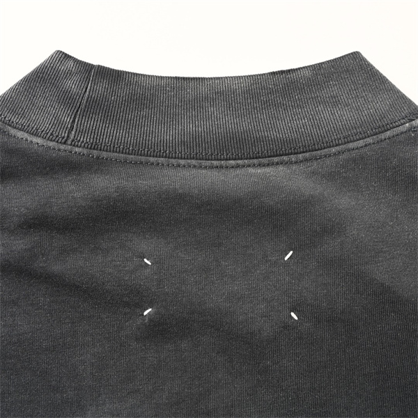 ハイネック半袖 Vintage加工 ダメージ風 Maison Margiela メゾンマルジェラ コピー Tシャツ モードストリート