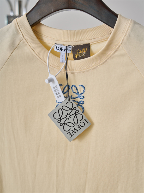 ワンポイント刺繍 コンパクト襟 きれいめ日常 激安 LOEWE ロエベ コピー Tシャツ レディース
