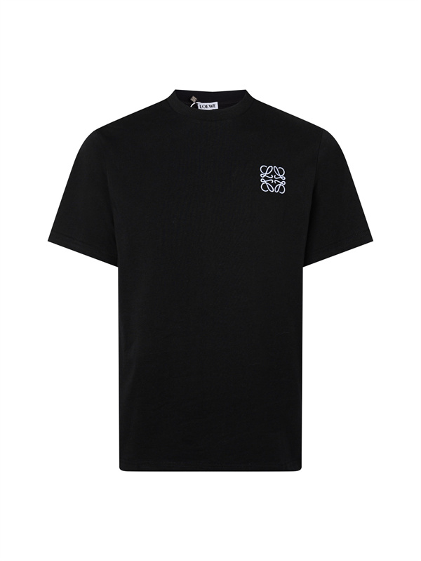 今季注目 LOEWE ロエベ コピー Tシャツ メンズ ワンポイント刺繍 半袖  ミニマル人気トップス