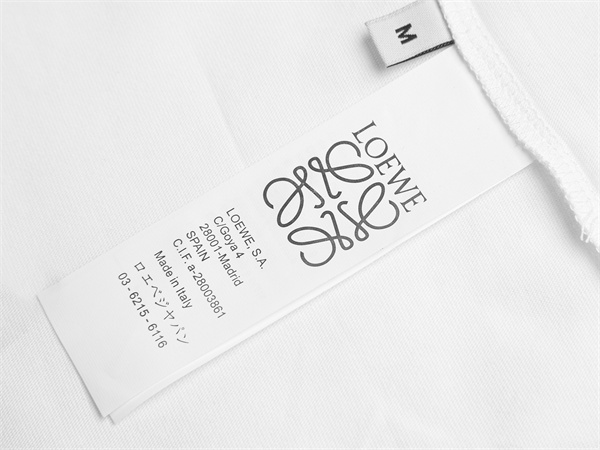 今季注目 LOEWE ロエベ コピー Tシャツ メンズ ワンポイント刺繍 半袖  ミニマル人気トップス