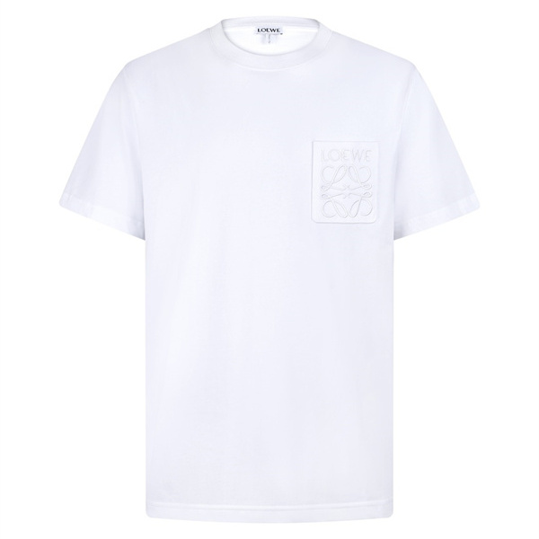 ロゴ型押し 大人に選ばれる 着回し抜群 人気加速中 LOEWE ロエベ コピー Tシャツ メンズ