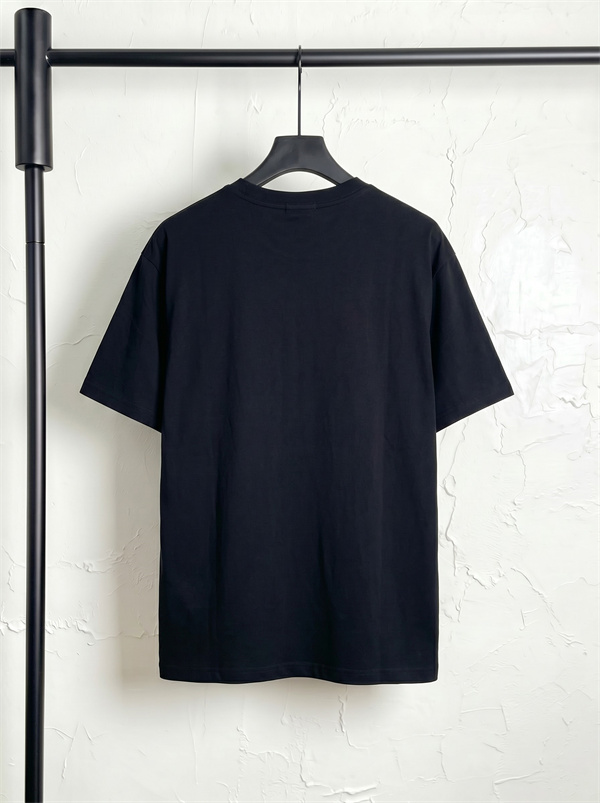 リピート人気 LOEWE ロエベ コピー Tシャツ メンズ 立体ロゴ ピンク刺繍アクセント 一枚で決まる